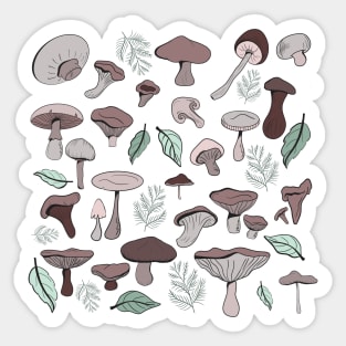 Mushrooms Sticker